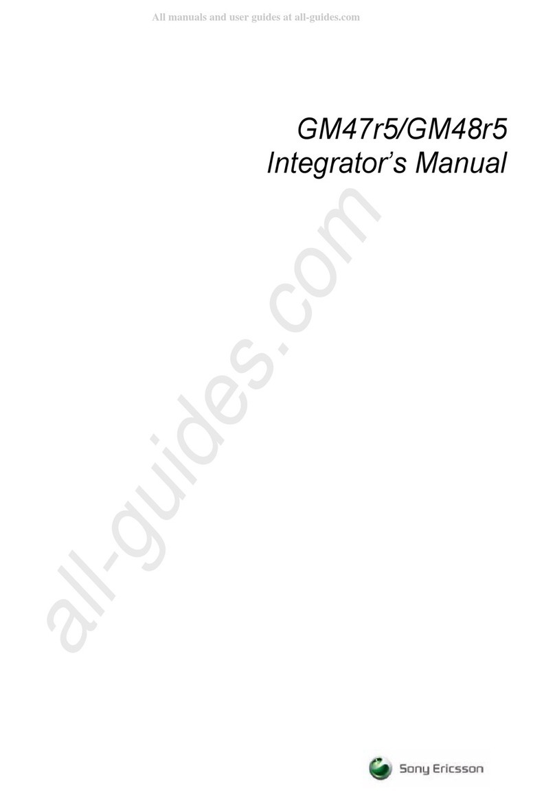 Sony Ericsson GM47r5 instruction manual