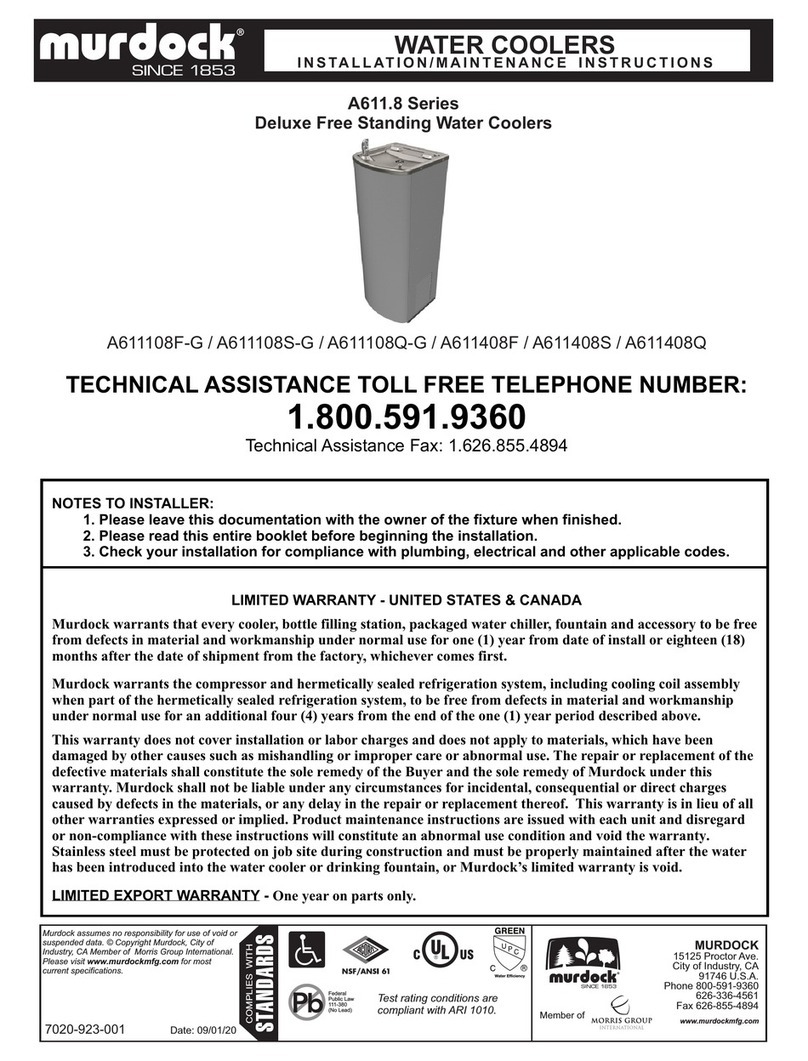 Murdock A611108F-G Installation and operating instructions Murdock A611108F-G Installation and operating instructions