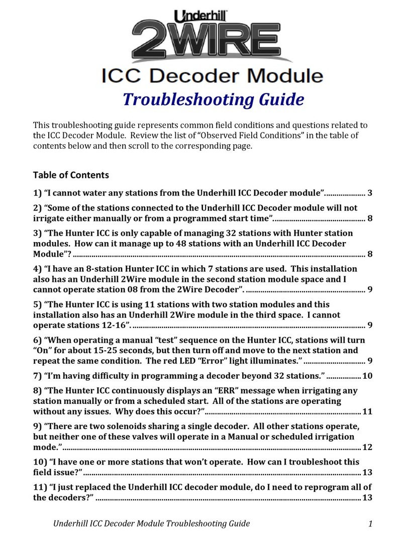 Underhill ICC 2 Wire troubleshooting guide