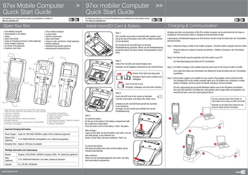 CipherLab 97 Series User manual
