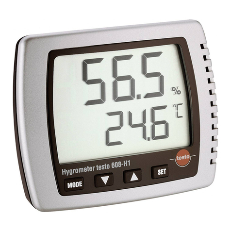 TESTO 608 - H1 User manual TESTO 608 - H1 User manual