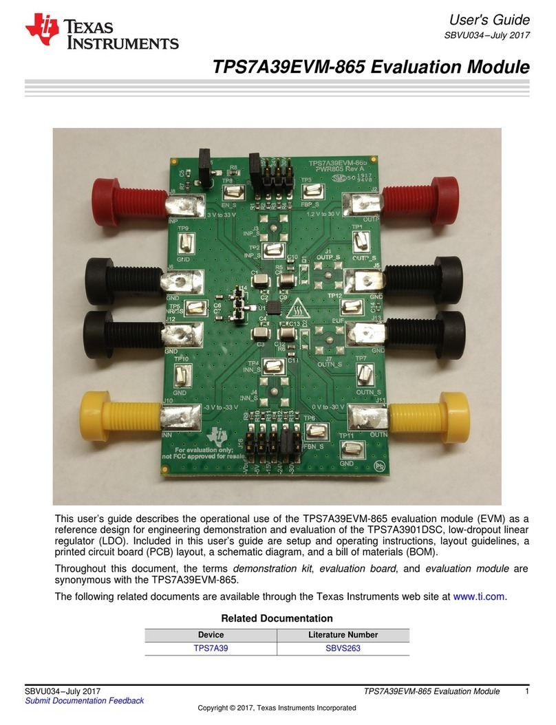 Texas Instruments TPS7A39EVM-865 user guide