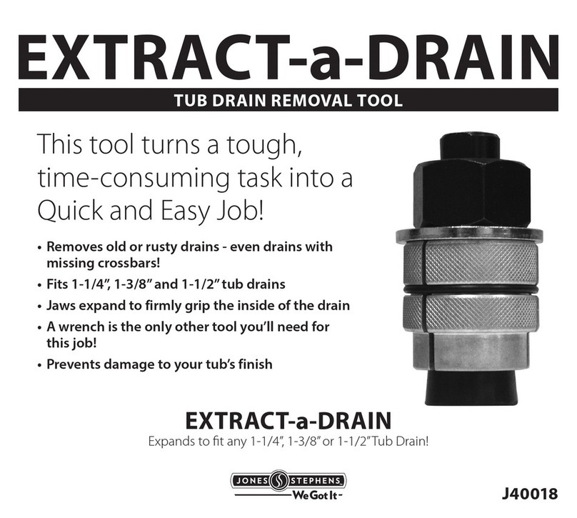 Jones Stephens EXTRACT-a-DRAIN J40018 quick start guide