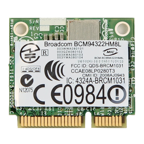 Broadcom BCM94322HM8L User manual