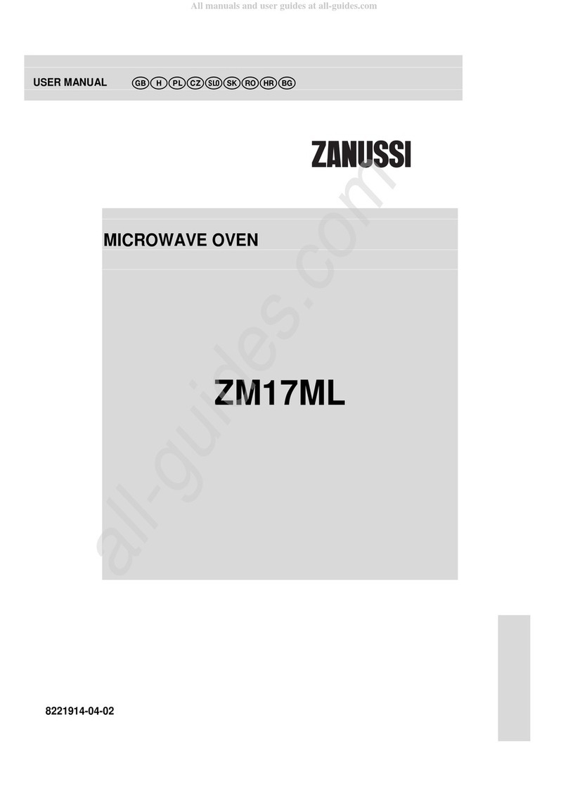 Zanussi ZM17ML User manual Zanussi ZM17ML User manual