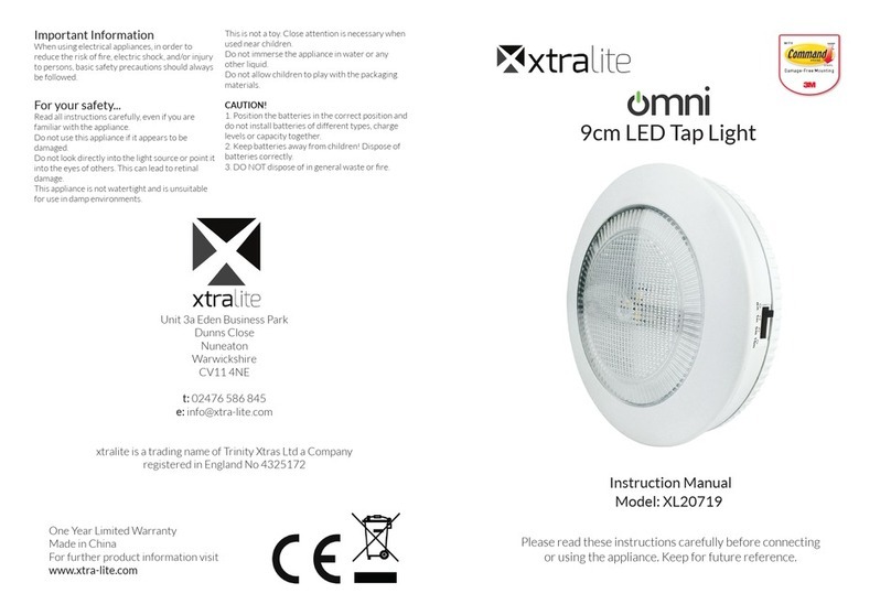 Xtralite omni XL20719 instruction manual Xtralite omni XL20719 instruction manual