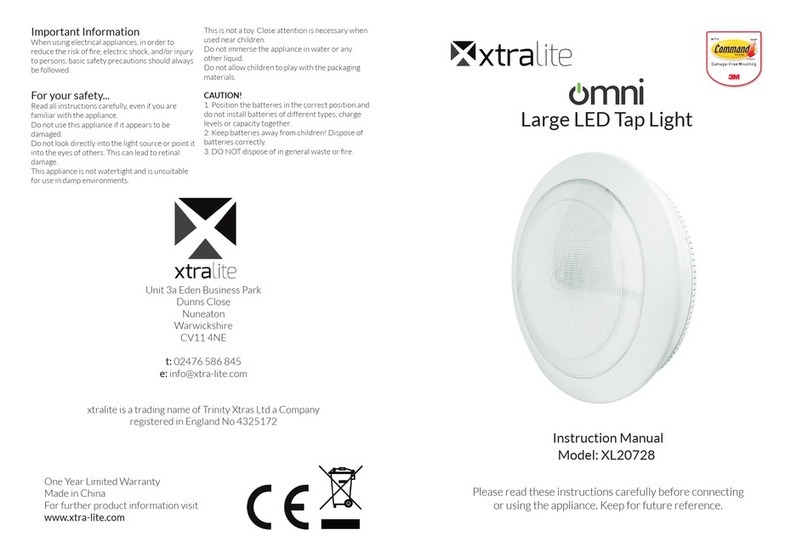 Xtralite omni XL20728 instruction manual