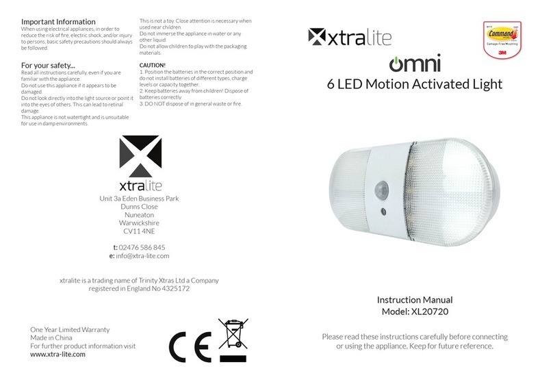 Xtralite omni XL20720 instruction manual