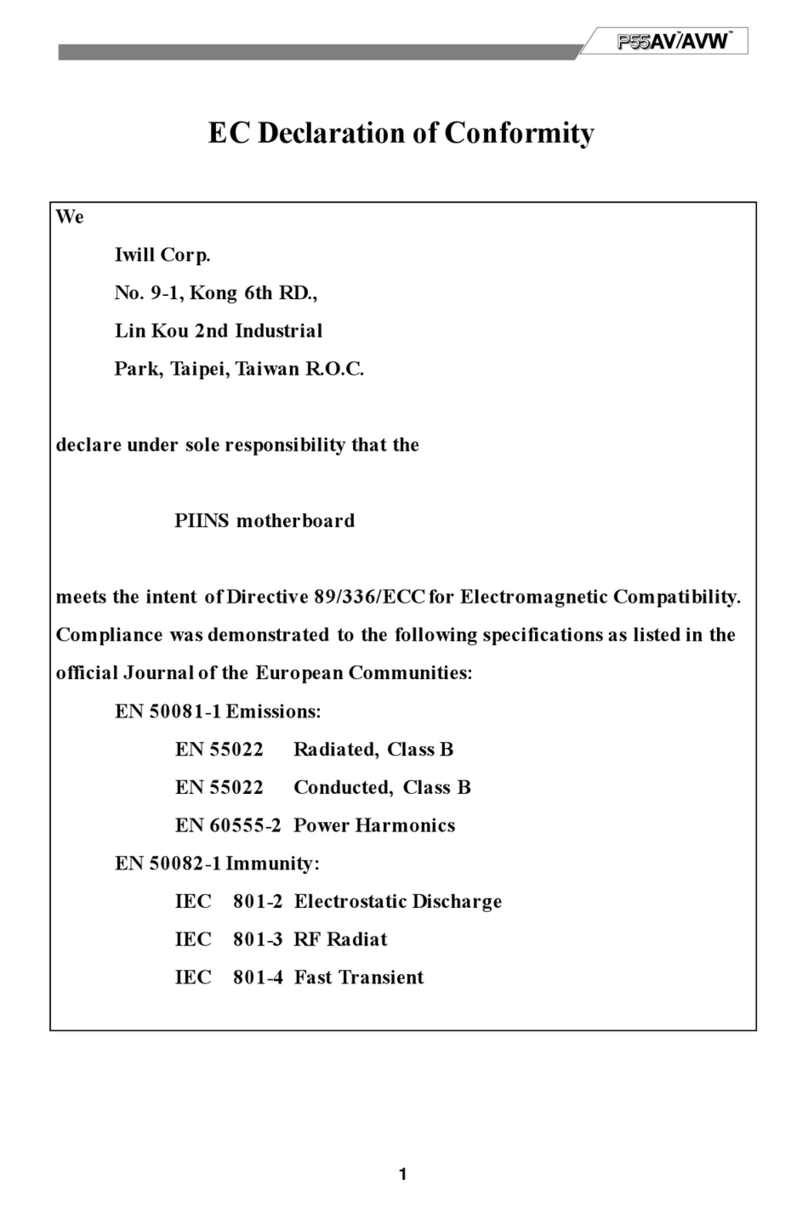 IWILL PIINS manual