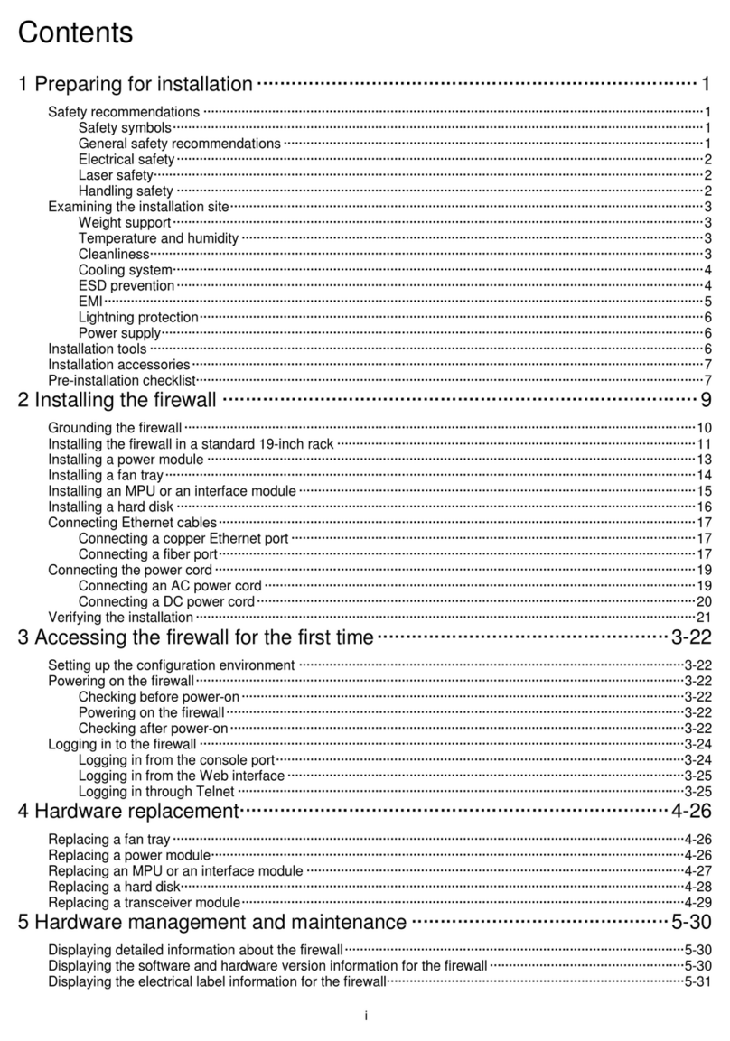 H3C SecPath F5030 User manual