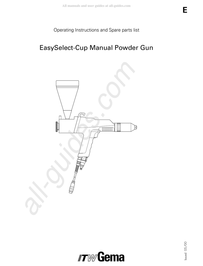 ITW Gema EasySelect-Cup Operating instructions and spare parts list