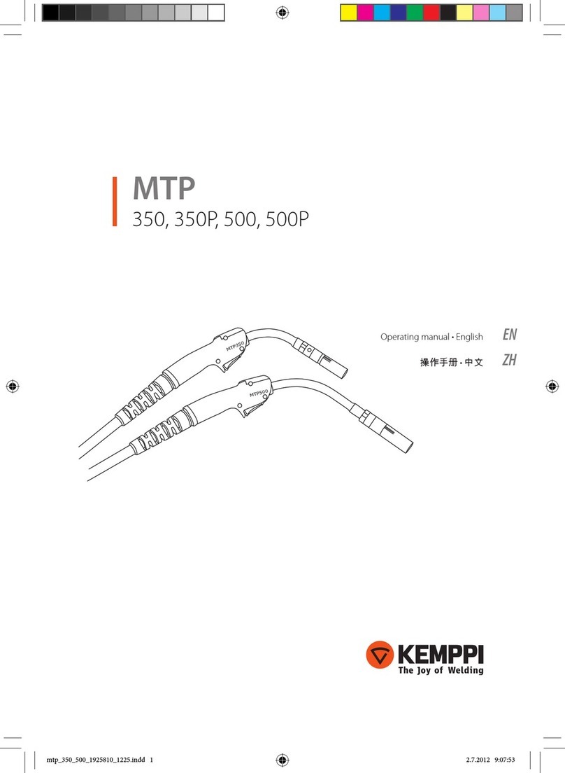 Kemppi MTP 350 User manual