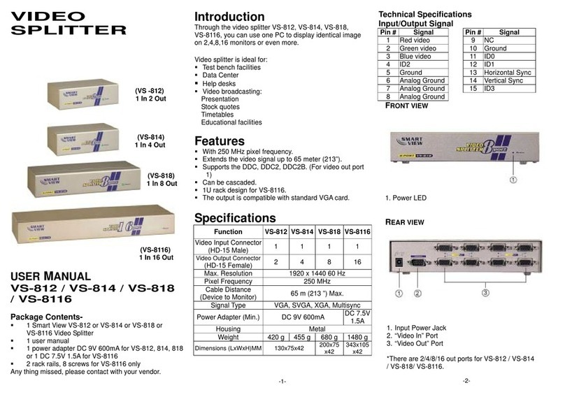 C&C VS-812 user manual