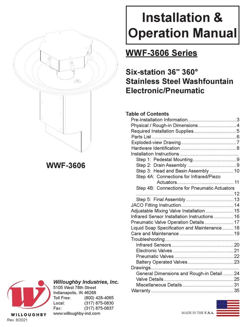 Willoughby WWF-3606 Installation & operation manual Willoughby WWF-3606 Installation & operation manual