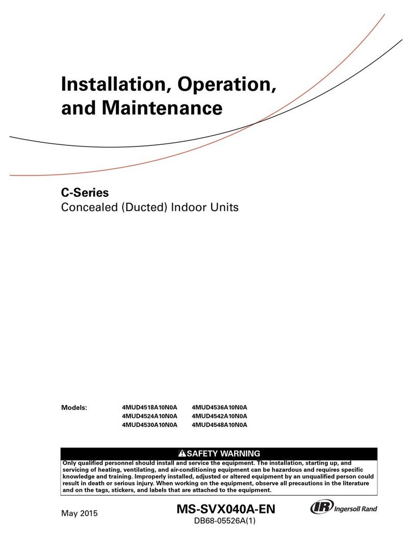 Ingersoll-Rand C-Series Installation and operating instructions