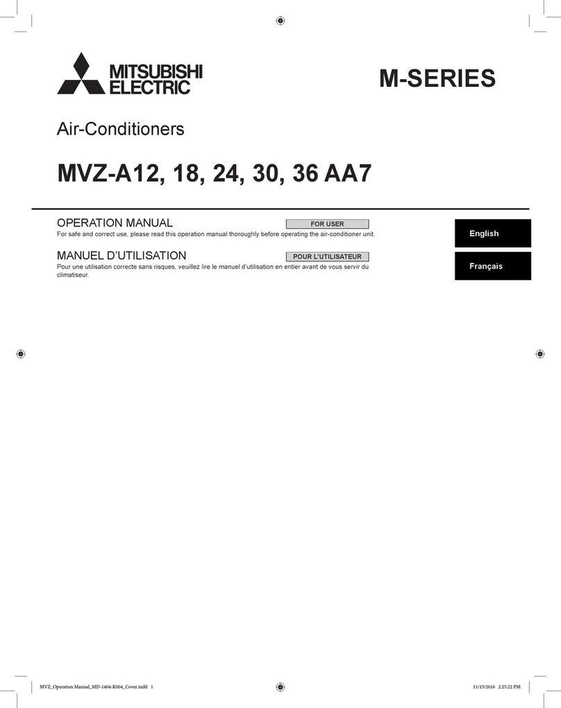 Mitsubishi Electric MVZ-A12 AA7 User manual