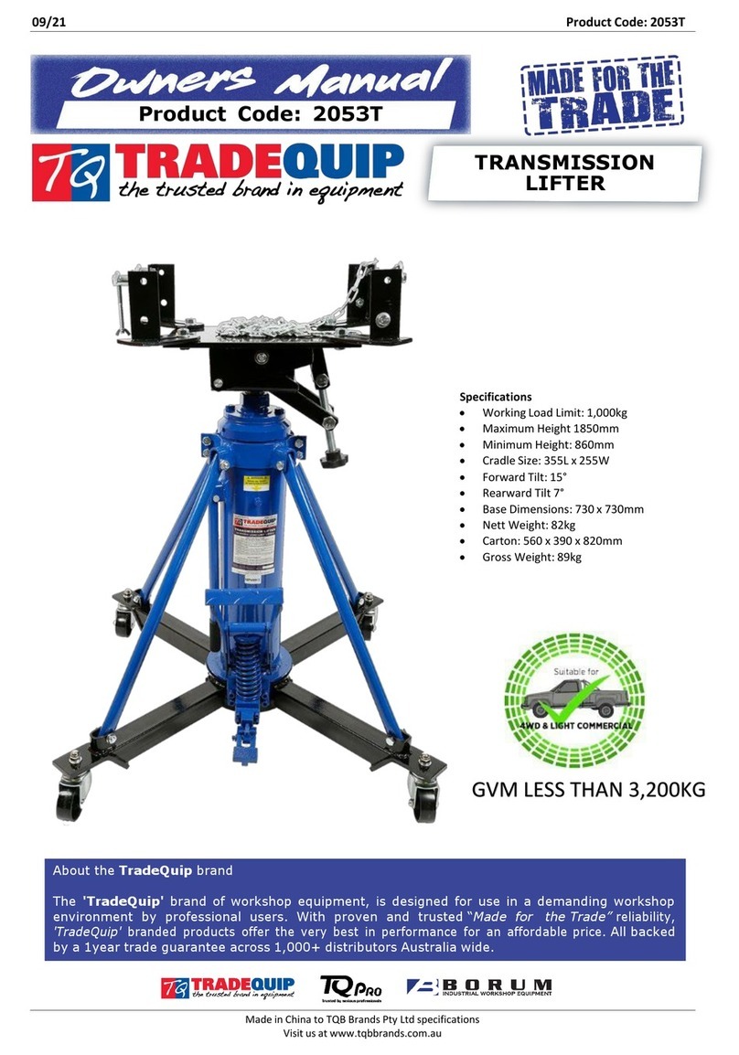 TradeQuip 2053T User manual
