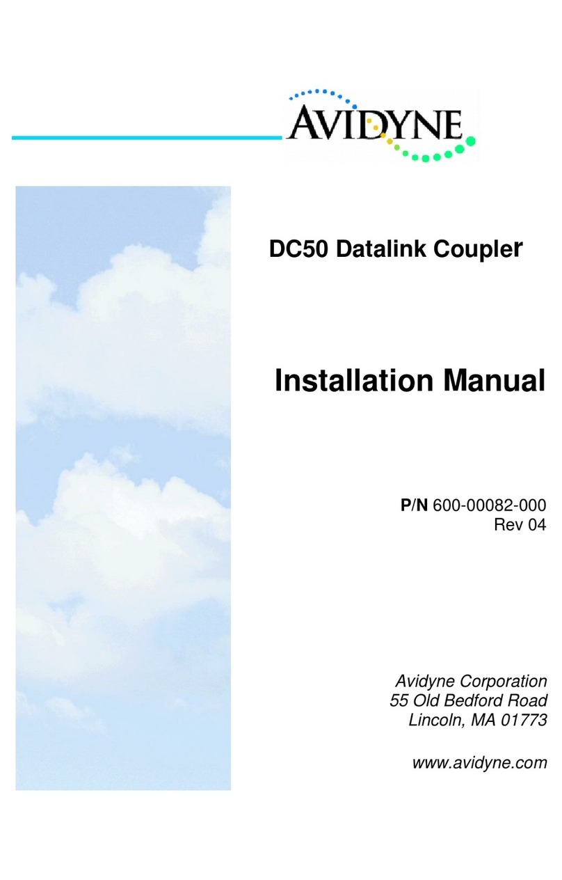 Avidyne DC50 installation manual