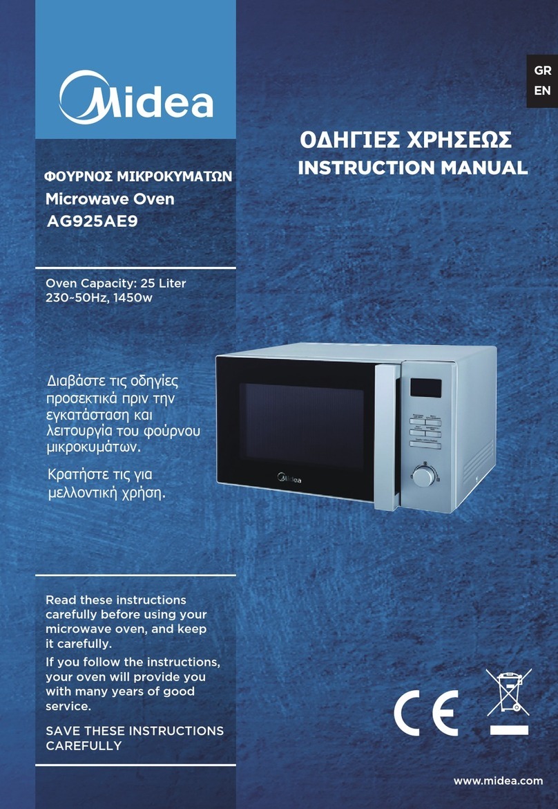 Midea AG925AE9 User manual