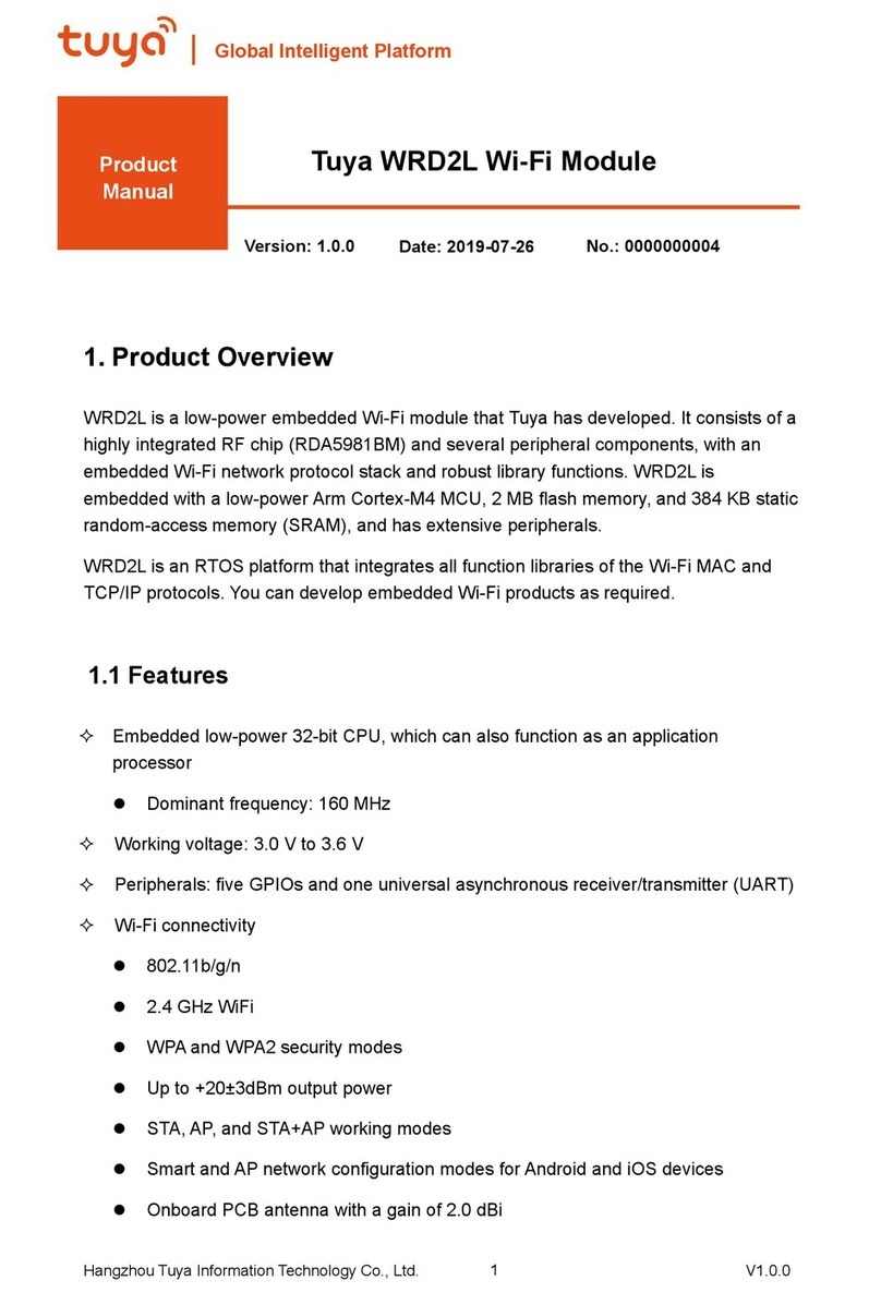 TUYA WRD2L product manual