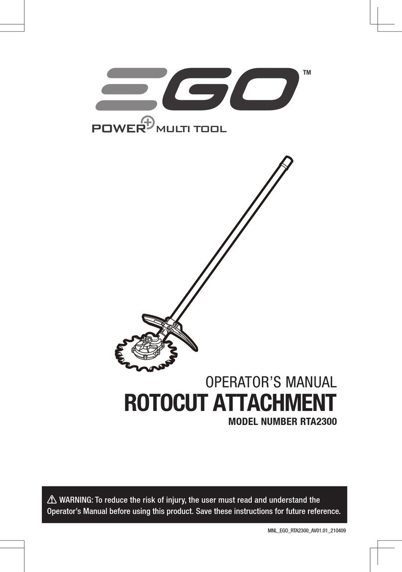 EGO POWER+ RTA2300 Operator's manual