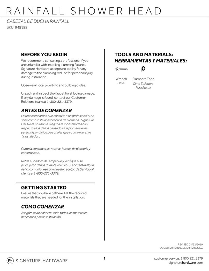 Signature Hardware 948188 User manual