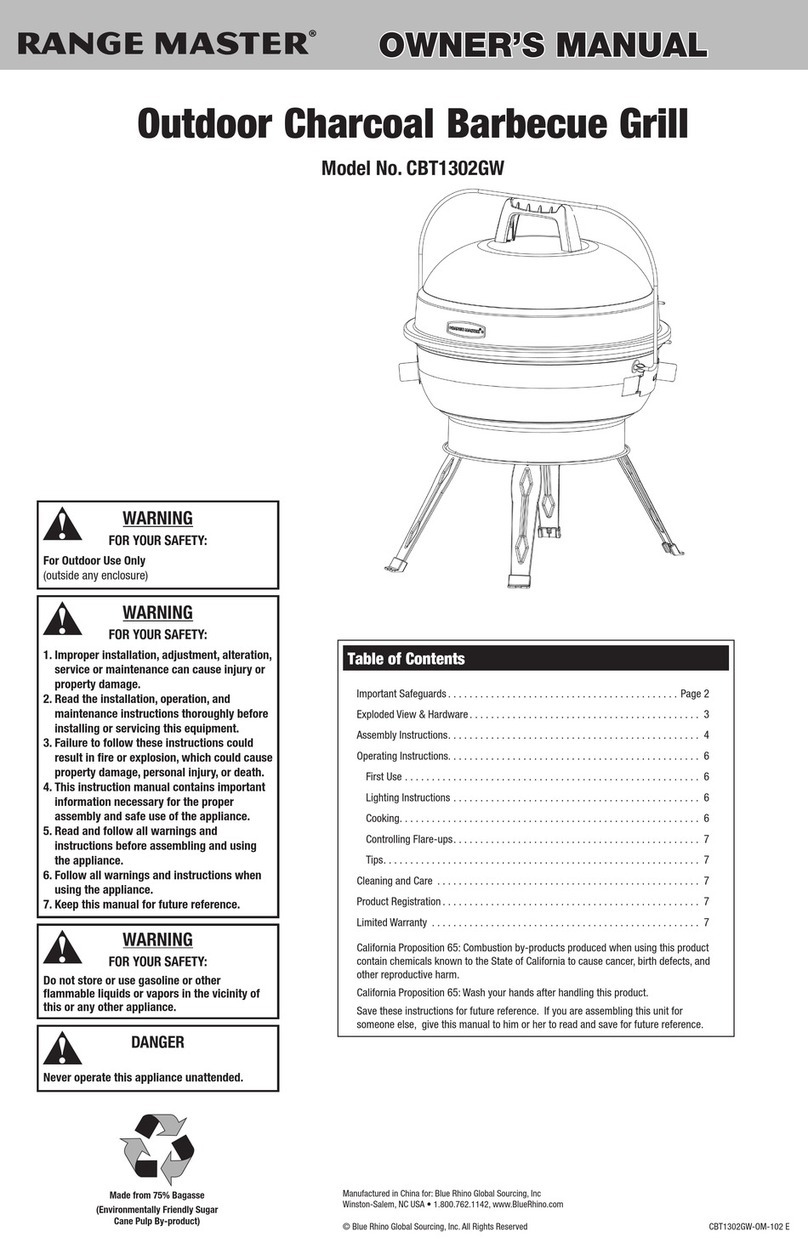 Range Master CBT1302GW User manual Range Master CBT1302GW User manual