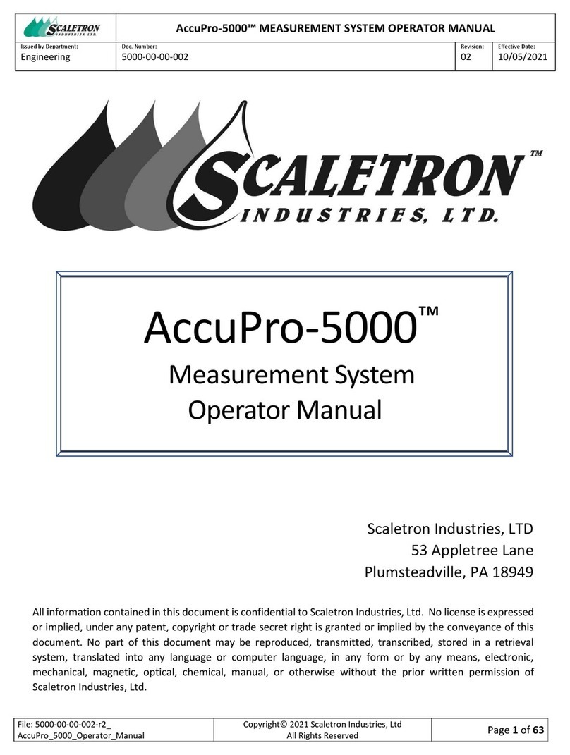 Scaletron AccuPro-5000 Operator's manual