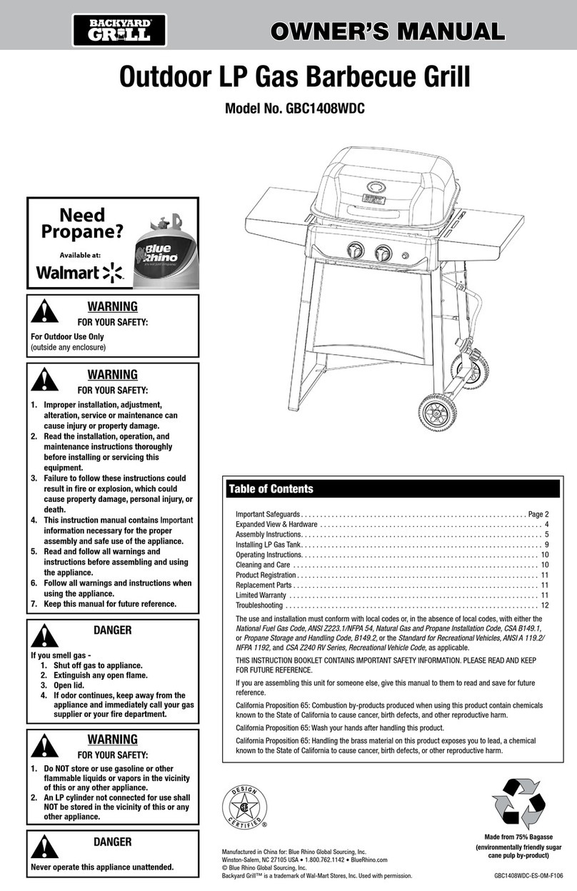 Backyard GBC1408WDC owner's manual