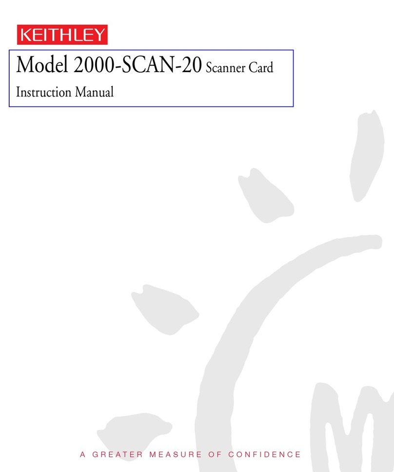Keithley 2000-SCAN-20 instruction manual