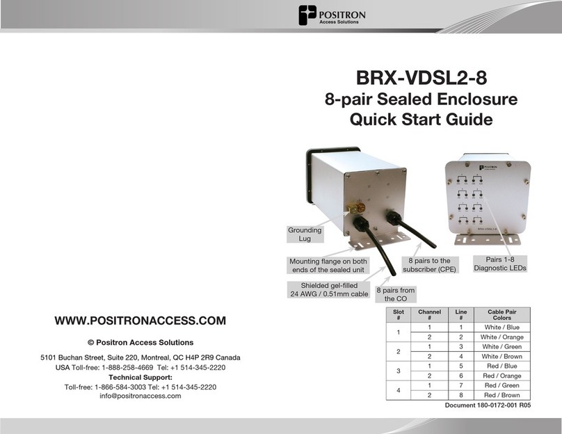 Positron BRX-VDSL2-8 User manual