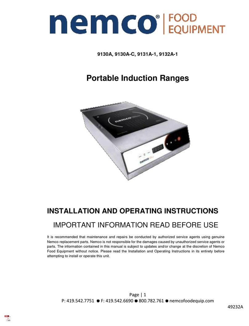 Nemco 9130A Installation and operating instructions