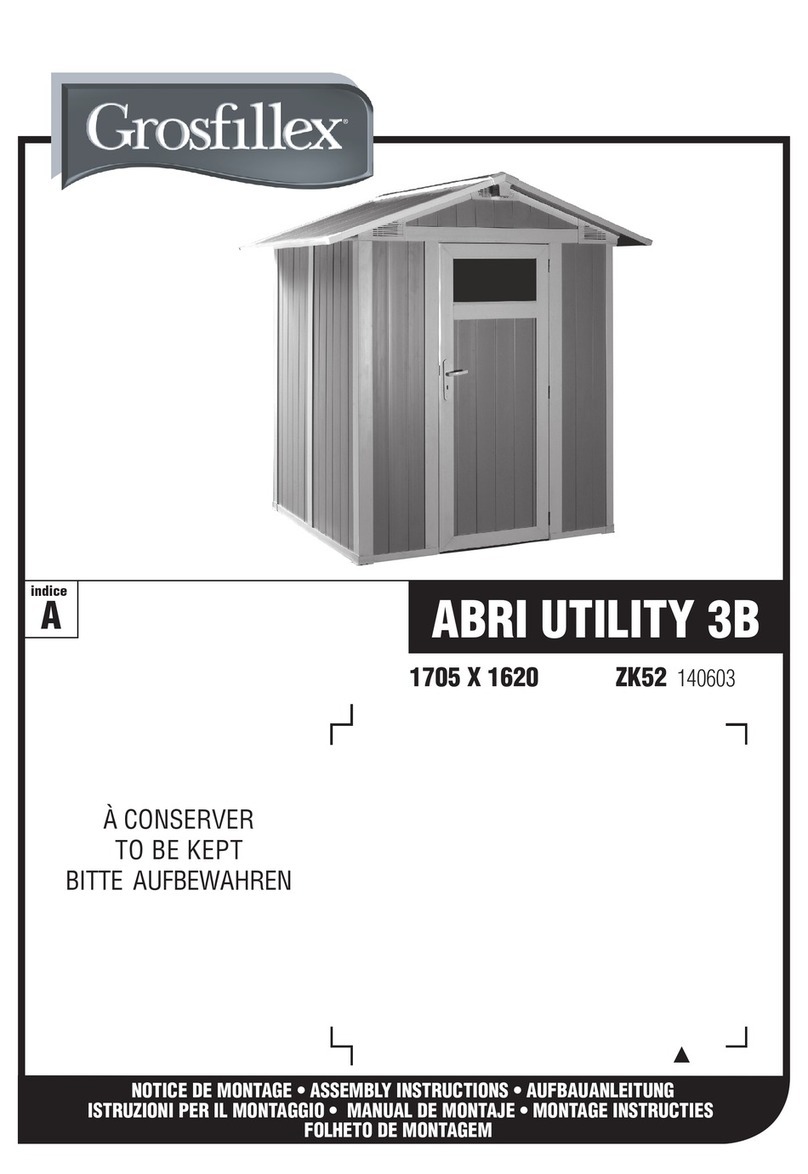Grosfillex ABRI UTILITY 3B User manual