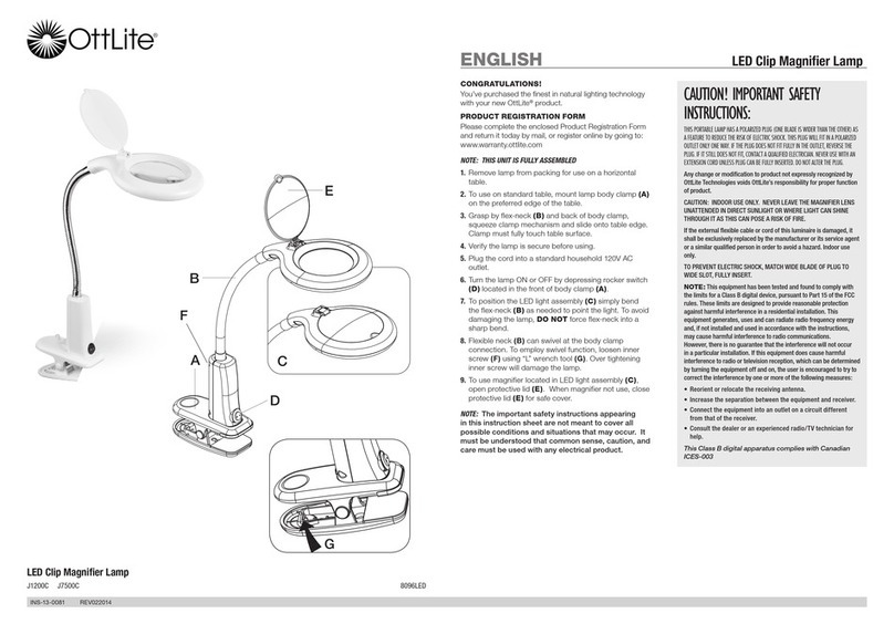 OttLite J1200C quick start guide
