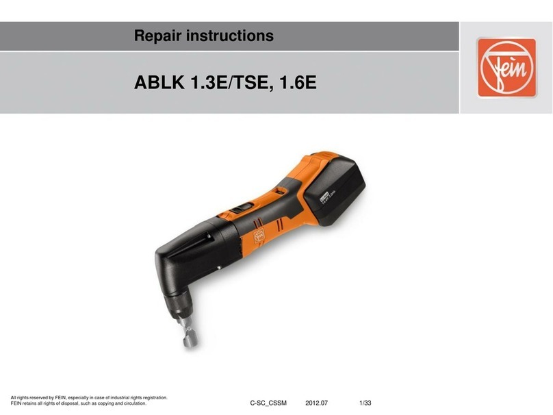 Fein ABLK 1.3E/TSE Repair instructions