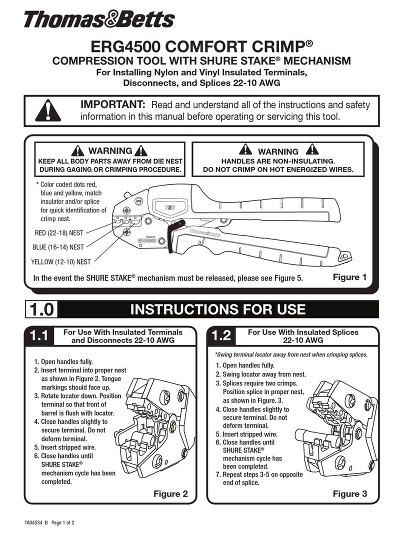 Thomas&Betts COMFORT CRIMP ERG4500 Instructions for use