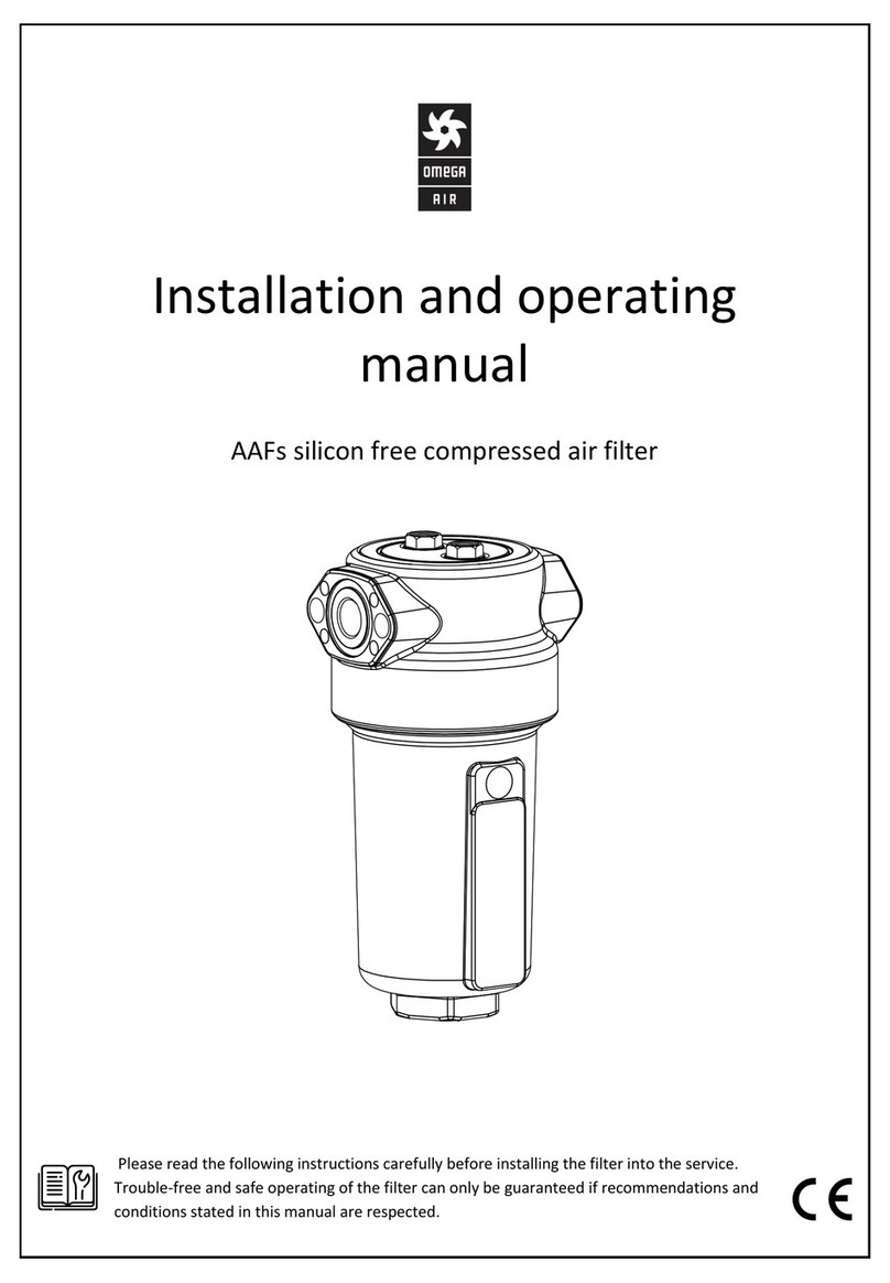 OMEGA AIR AAFs Series Installation and operating manual
