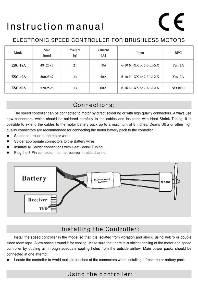 RC ESC-18A User manual