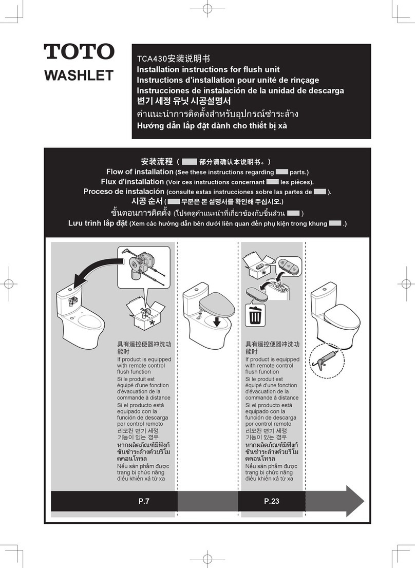 Toto TCA430 User manual