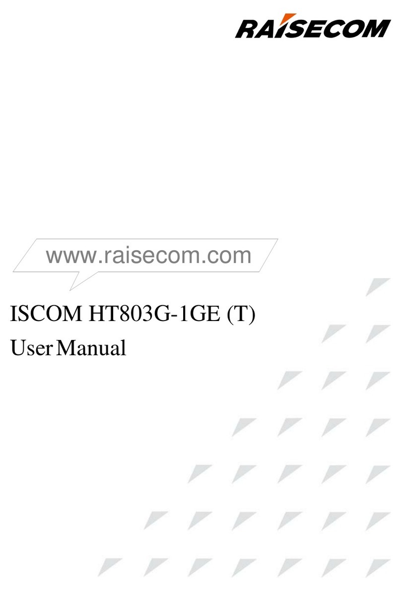 Raisecom ISCOM HT803G-1GE T User manual