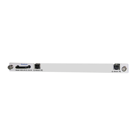 Telebyte 458-LM-E1-36-04 User manual