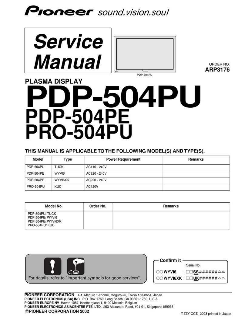 Pioneer PDP-504PE User manual
