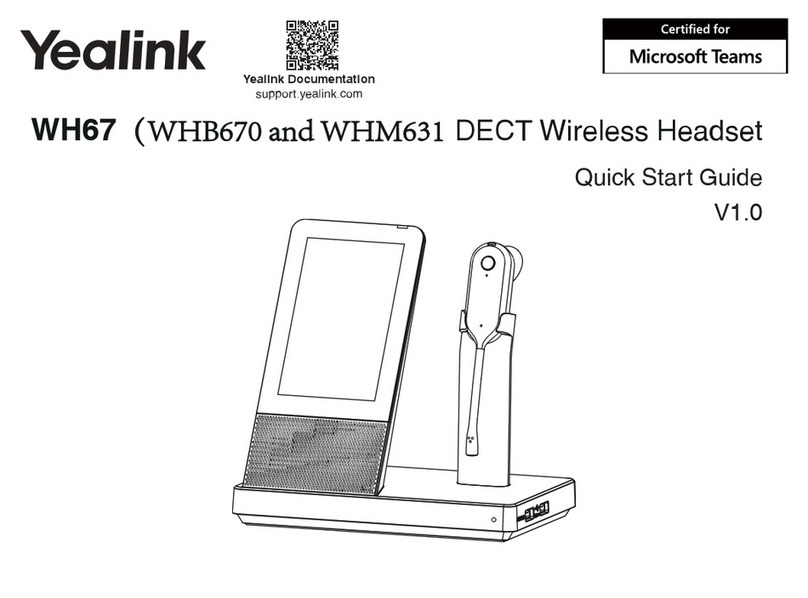 Yealink WH67 quick start guide