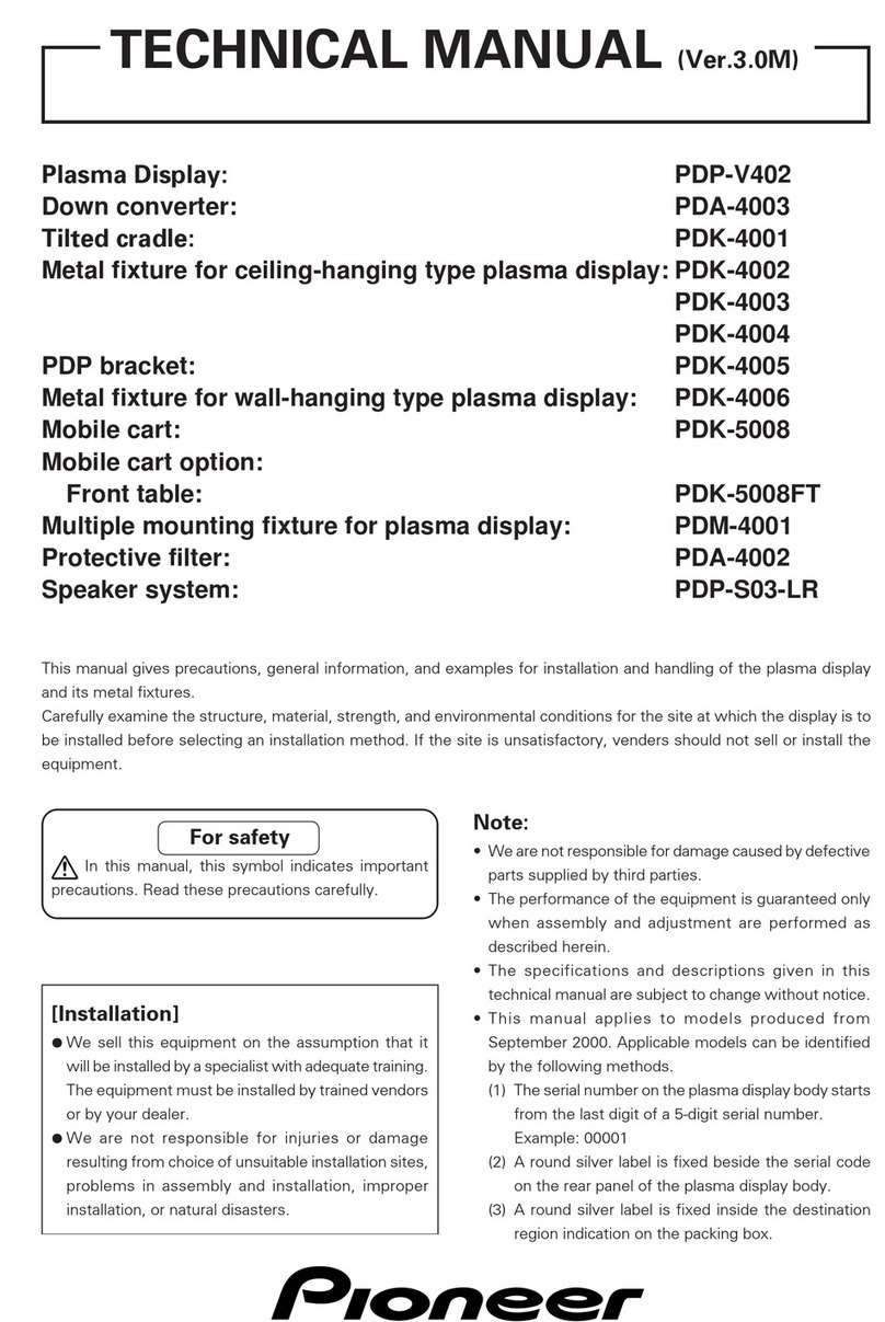 Pioneer PDK-5008FT User manual