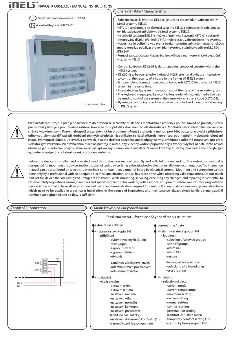 iNels KEY2-01to User manual