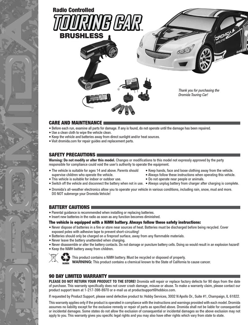 Dromida Touring Car Quick start manual