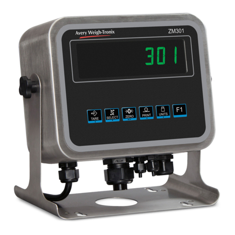 Avery Weigh-Tronix ZM301 User instructions