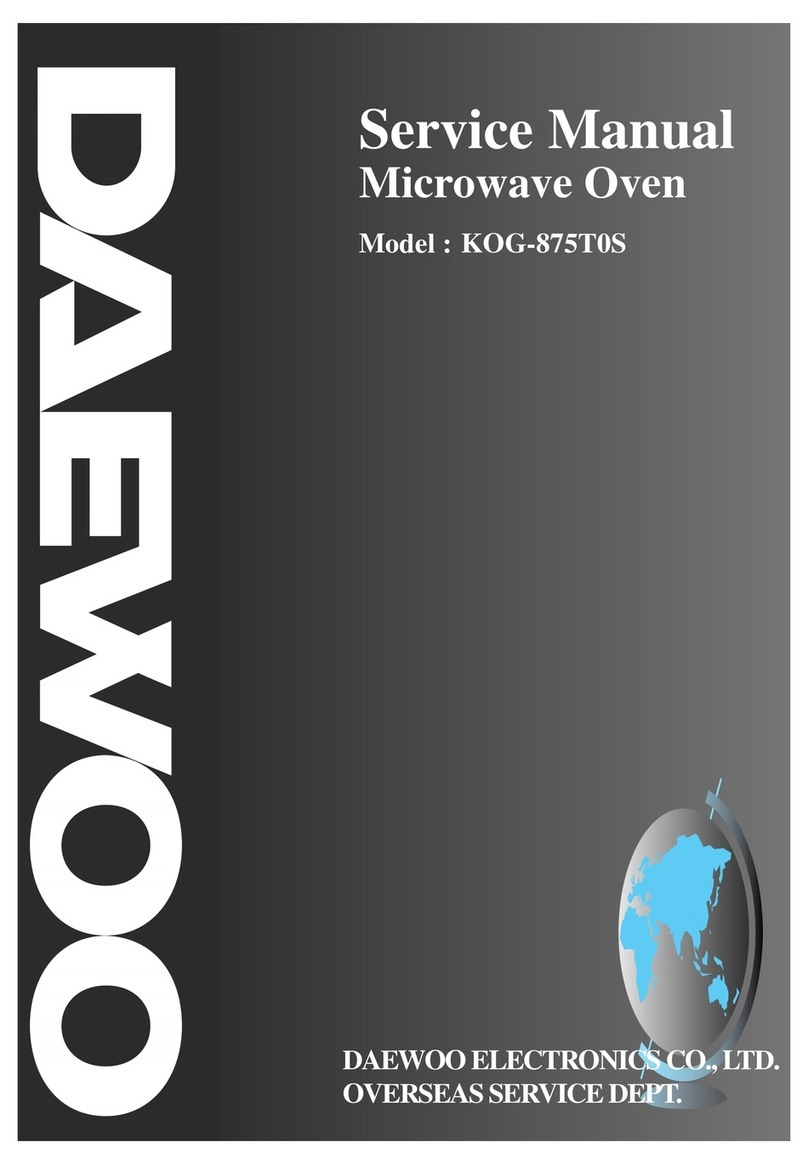 DAEWOO ELECTRONICS KOG-875T0S Service manual