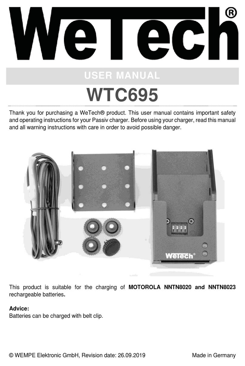 WEMPE WeTech WTC695 user manual