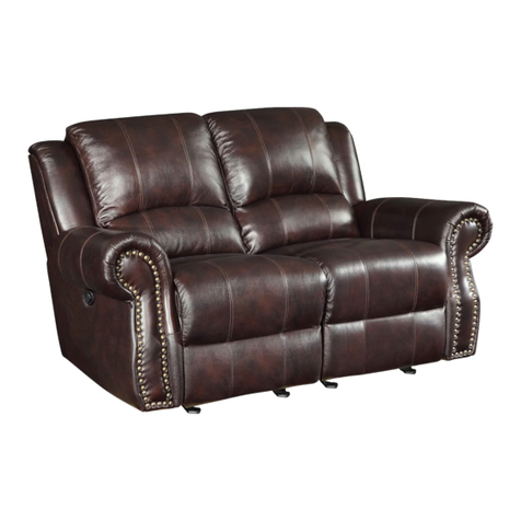 Coaster LOVESEAT GLIDER 650162 Assembly instruction